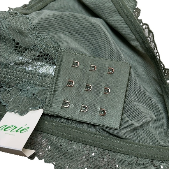 Aerie Lace Bralette in Olive Green Size Large NWT - Picture 5 of 7